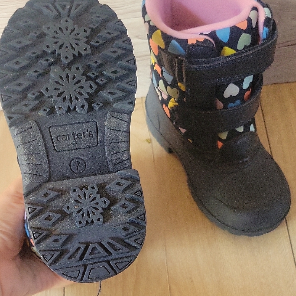 Carter's Multicolor Heart Kids Boots - Picture 3 of 4